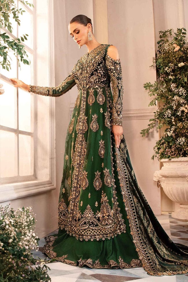 WEDDING WEAR GREEN D7777