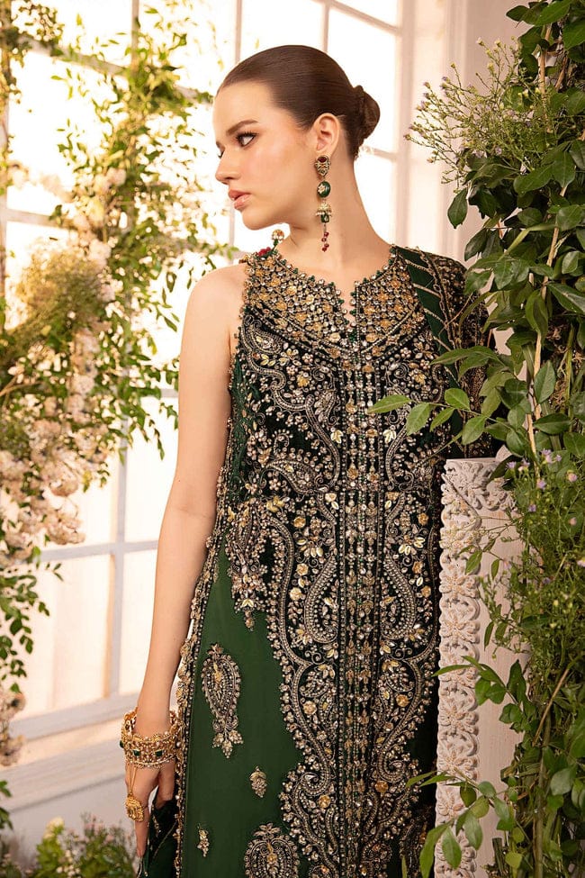 WEDDING WEAR GREEN D7777