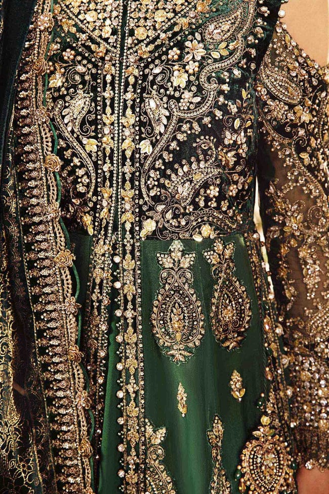 WEDDING WEAR GREEN D7777