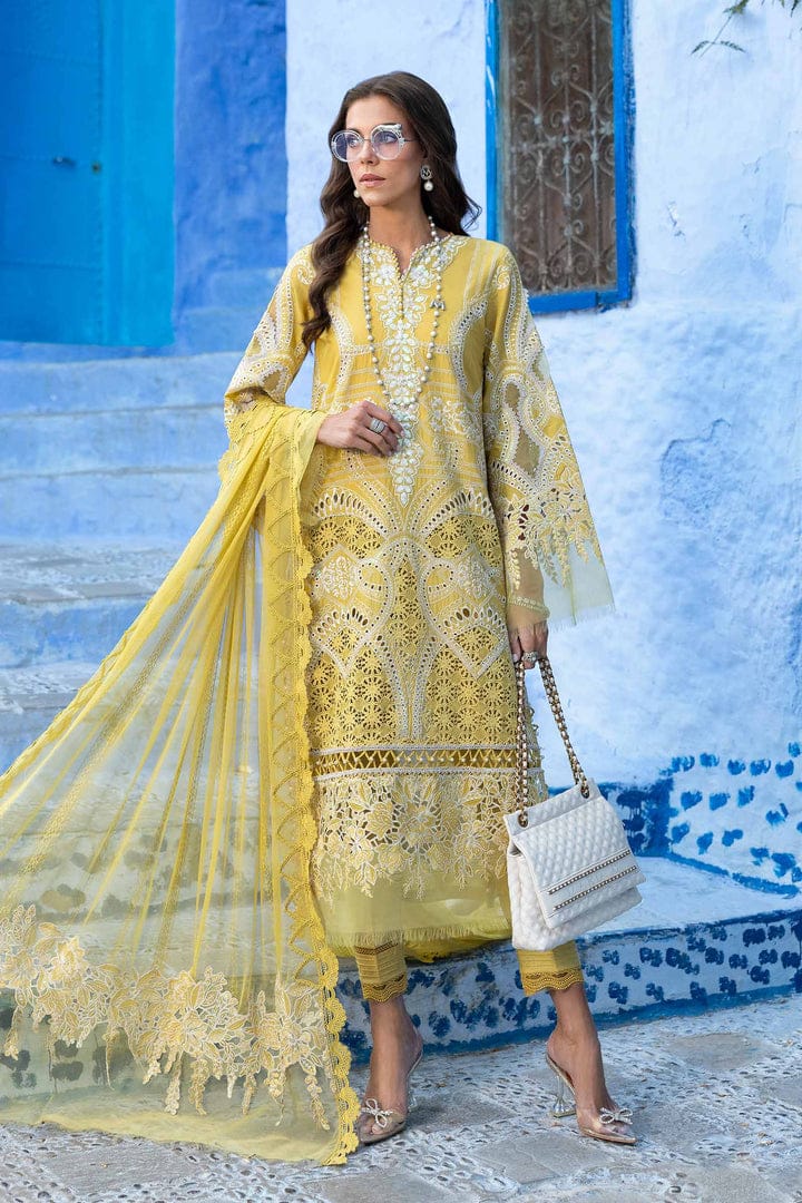 MARIA B YELLOW DRESS