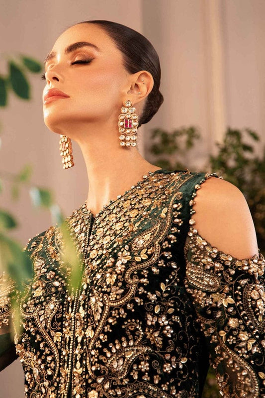 WEDDING WEAR GREEN D7777