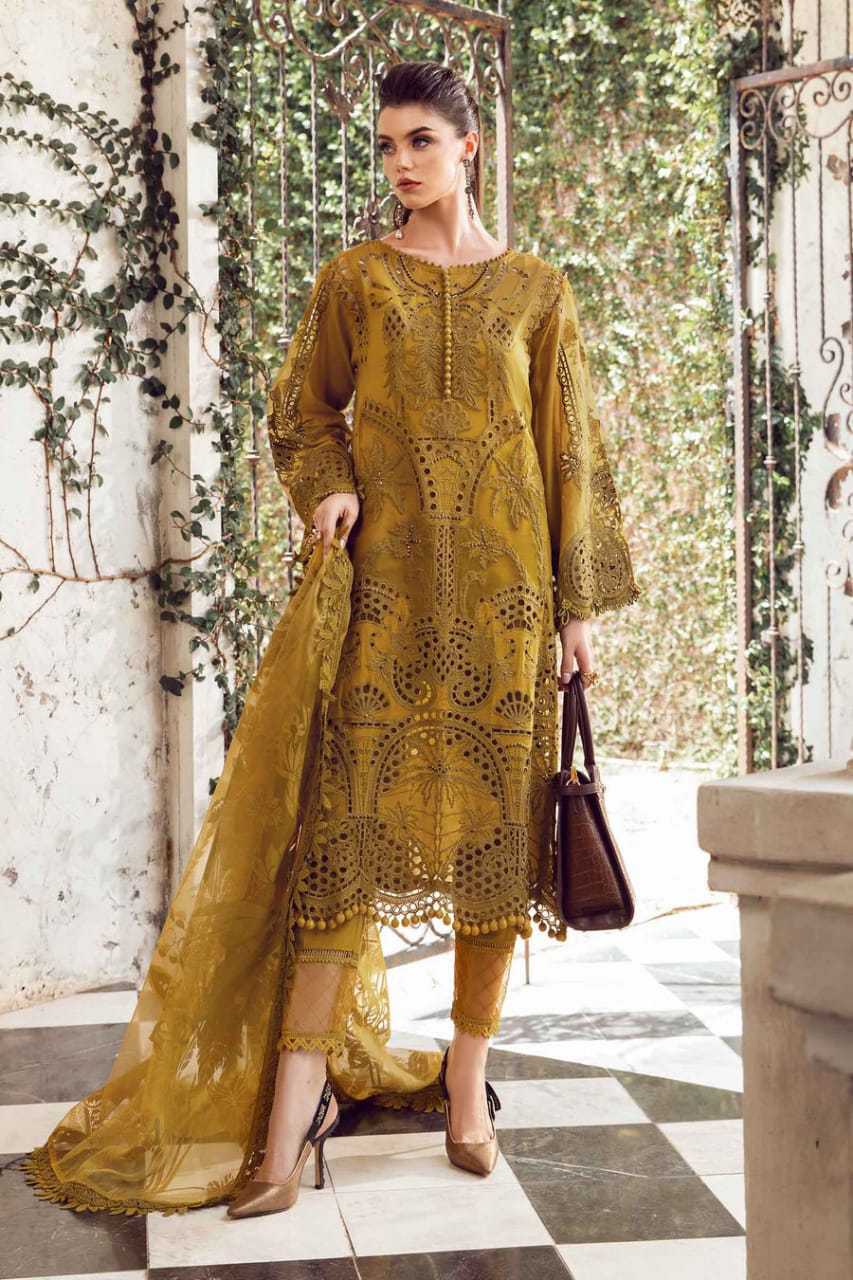 MARIA B LAWN LUXURY DRESS D0025