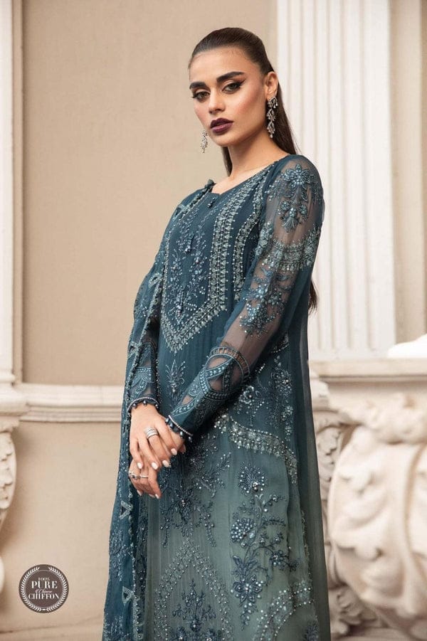 Maria b chiffon grey